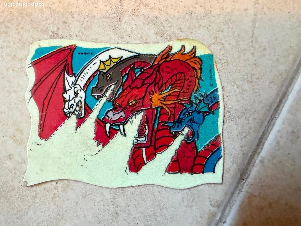 Coleccionismo cromos antiguos: Cromo pegatina dragones y mazmorras panrico 1986
