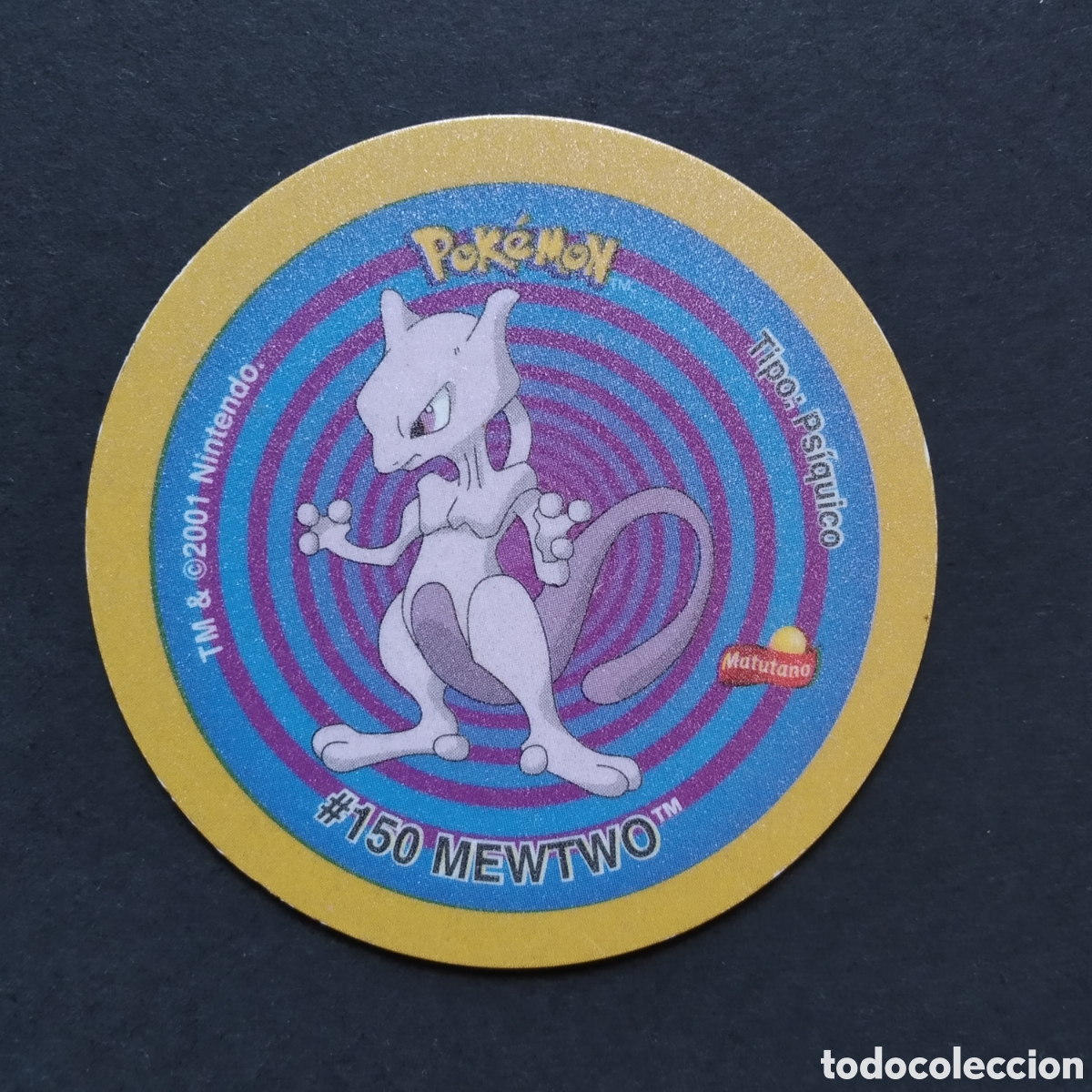 Collectable Antique Stickers: TAZO - N&ordm; #150 MEWTWO / #151 MEW - GIGANTAZO 4 POKEMON - MATUTANO - A&Ntilde;O 2001