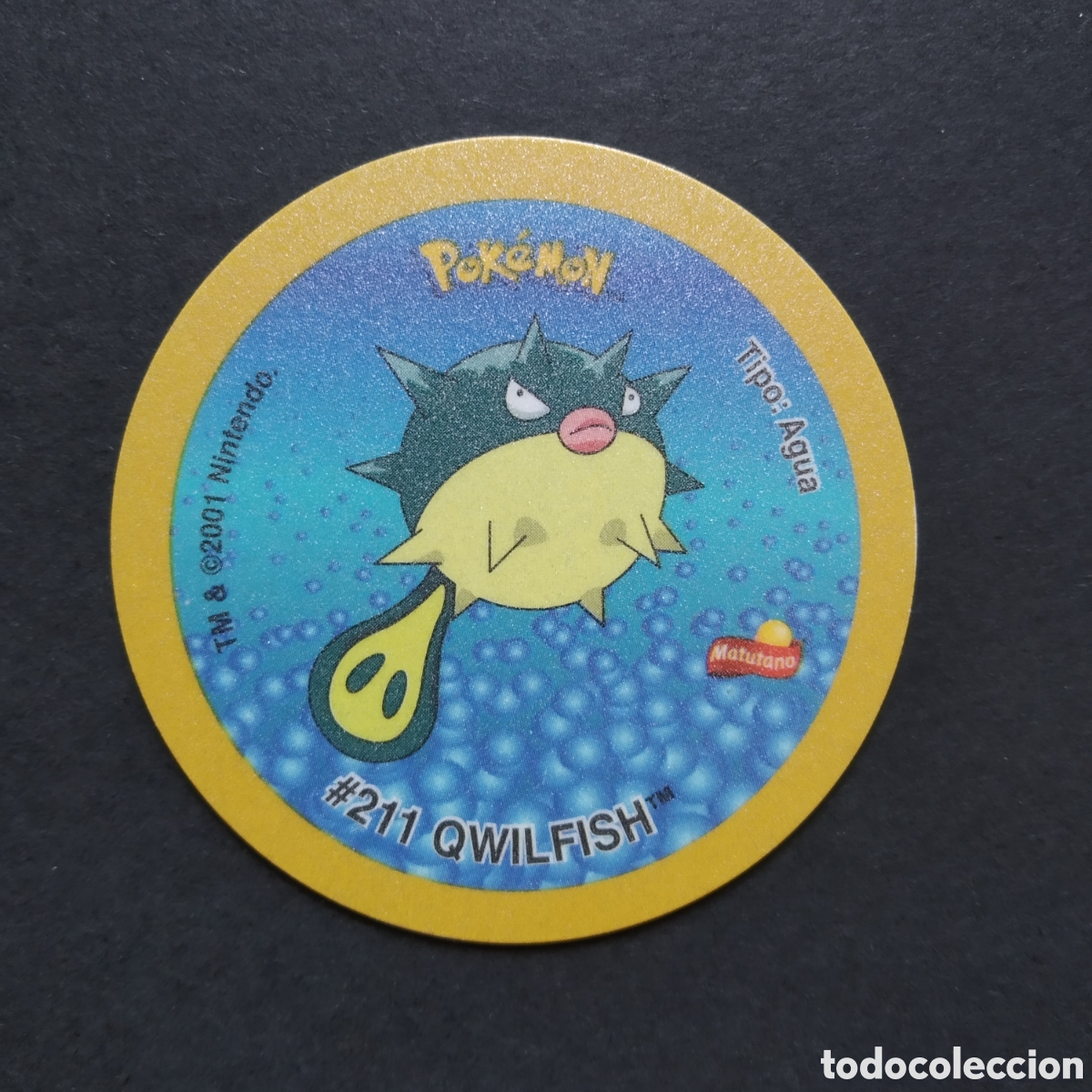 Coleccionismo cromos antiguos: TAZO - N&ordm; #211 QWILFISH / #222 CORSOLA - GIGANTAZO 4 POKEMON - MATUTANO - A&Ntilde;O 2001