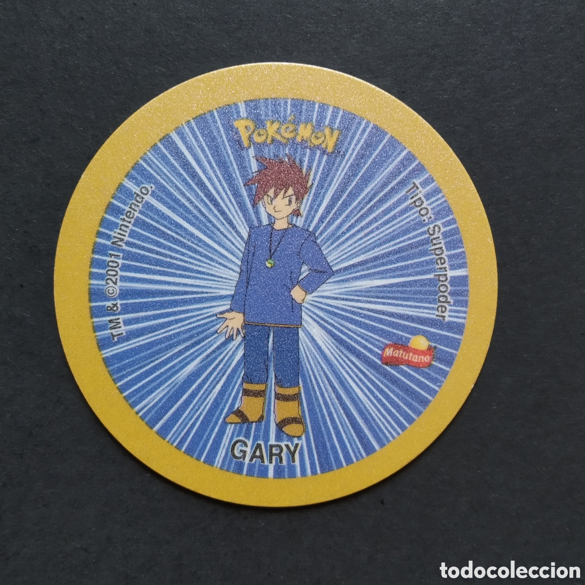 Coleccionismo cromos antiguos: TAZO - N&ordm; GARY / BROCK - GIGANTAZO 4 POKEMON - MATUTANO - A&Ntilde;O 2001