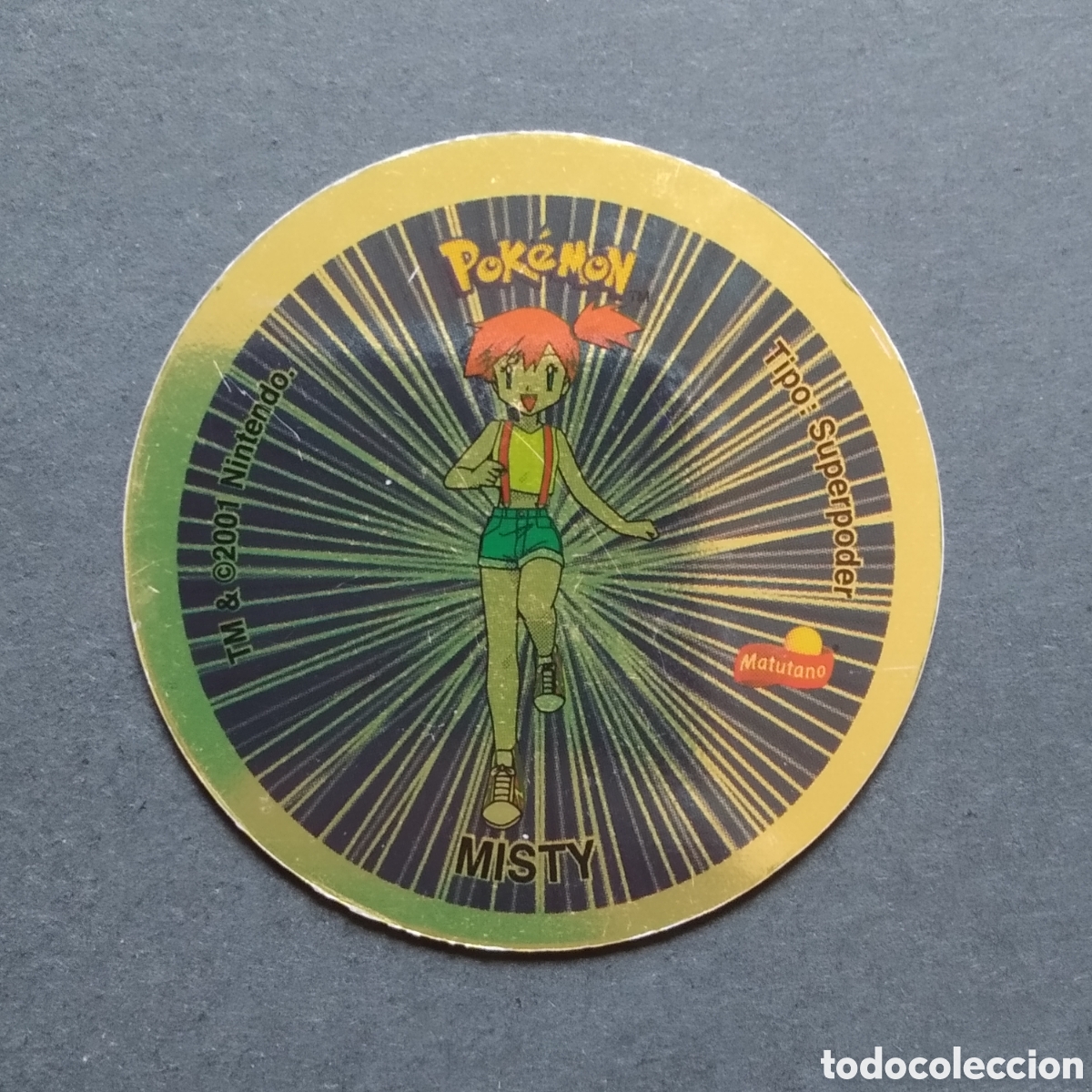 Colecionismo Cromos antigos: TAZO - N&ordm; MISTY / ASH - GIGANTAZO 4 POKEMON - MATUTANO - A&Ntilde;O 2001