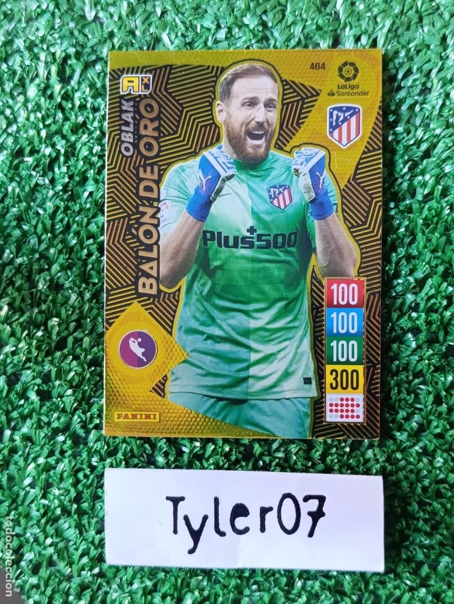 Coleccionismo cromos antiguos: OBLAK 464 ATLETICO DE MADRID BALON DE ORO ADRENALYN XL 2021 2022 21 22