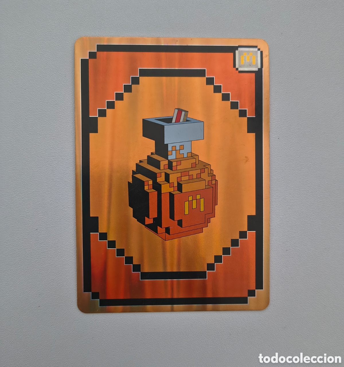 Coleccionismo cromos antiguos: Carta colaboraci&oacute;n Minecraft - MacDonald's