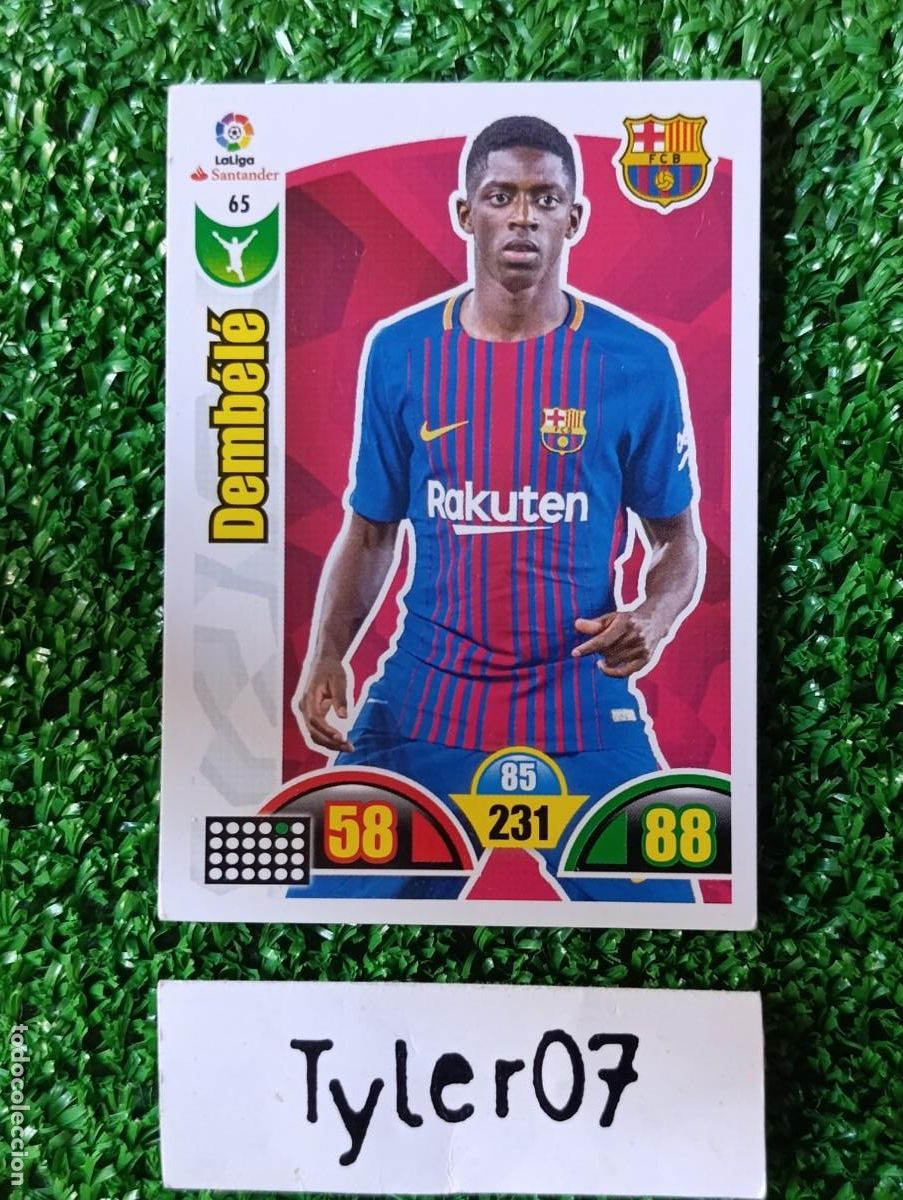 Coleccionismo cromos antiguos: DEMBEL&Eacute; 65 BARCELONA ADRENALYN XL 2017 2018 17 18