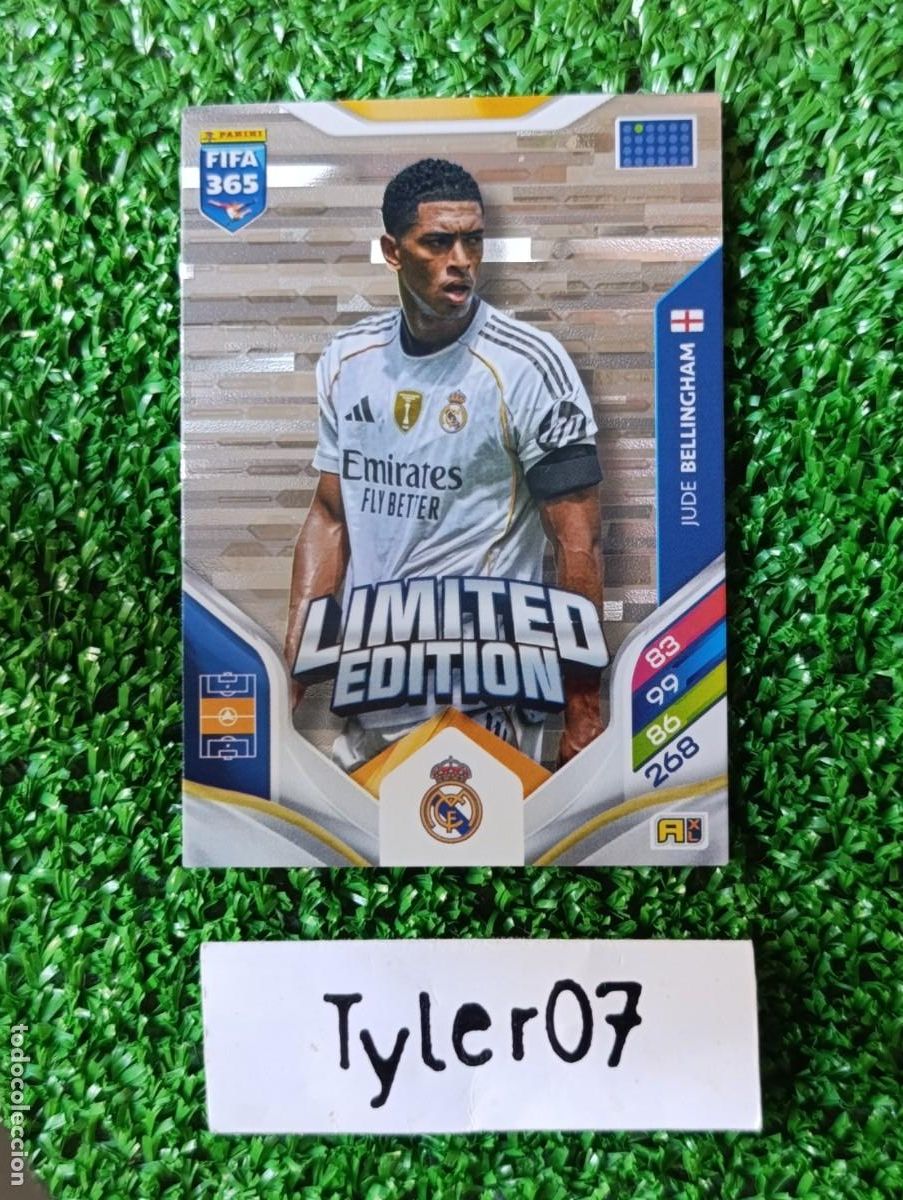 Coleccionismo cromos antiguos: BELLINGHAM LIMITED EDITION REAL MADRID ADRENALYN XL FIFA 365 2026