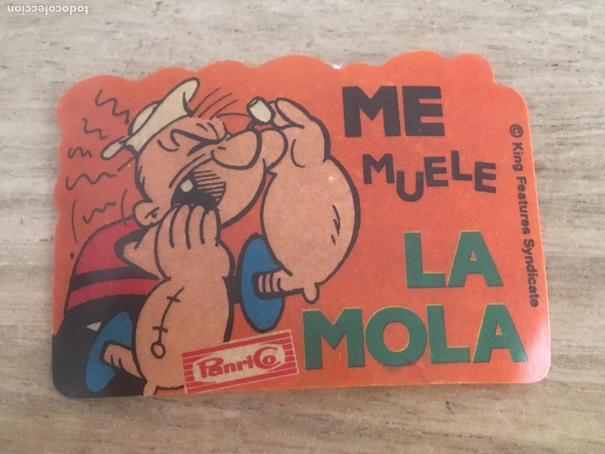 Coleccionismo cromos antiguos: panrico popeye cromo original