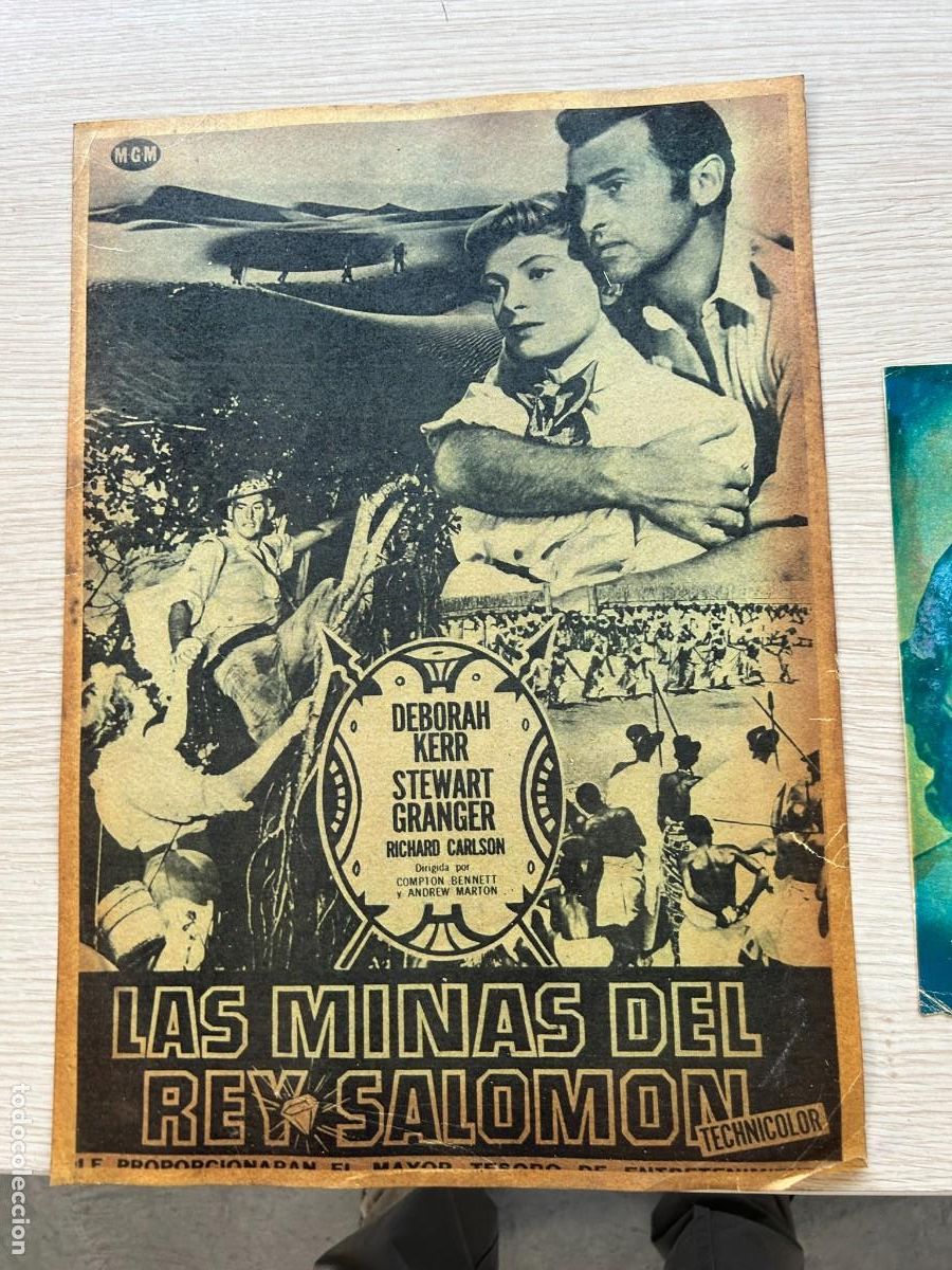 Coleccionismo cromos antiguos: LAS MINAS DEL REY SALOMON POSTER 42X30 COMO SE VE
