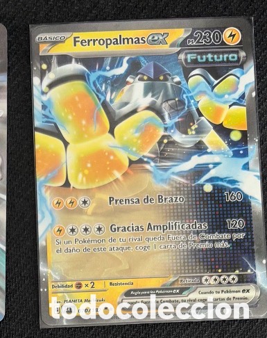 Coleccionismo cromos antiguos: Carta Pokemon TCG EX FERROPALMAS