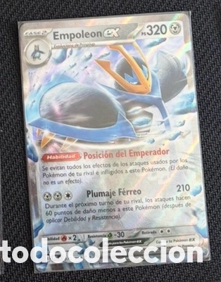 Coleccionismo cromos antiguos: Carta Pokemon TCG EX EMPOLEON