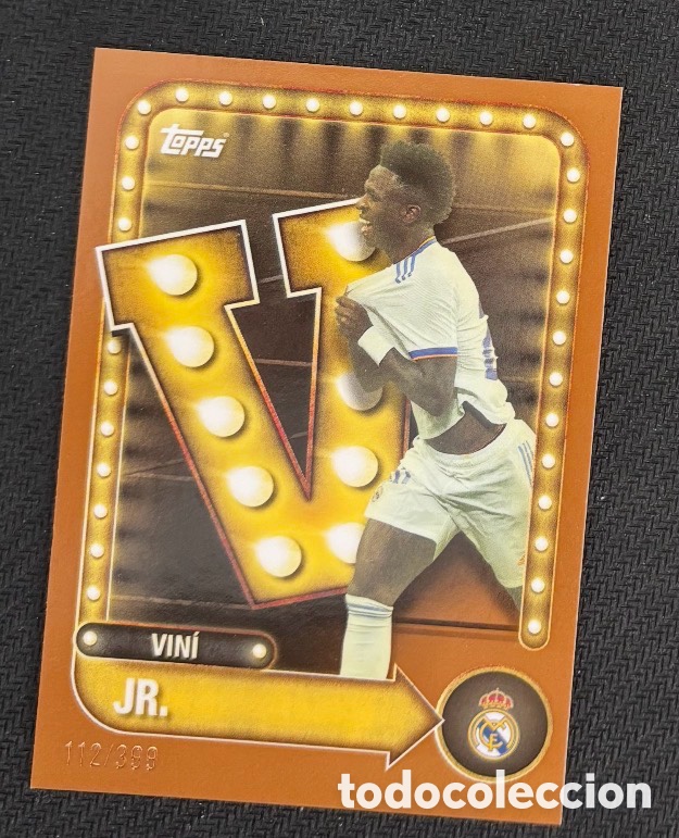 Coleccionismo cromos antiguos: VINICIUS JR VINI JR NUMERADA 112/399 Topps Real Madrid Collector Tin 2025/26