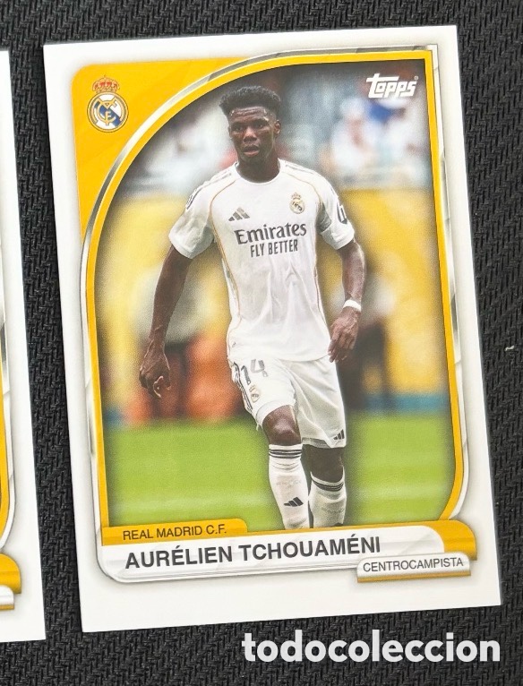 Coleccionismo cromos antiguos: TCHOUAMENI Topps Real Madrid Collector Tin 2025/26