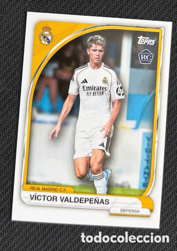 Coleccionismo cromos antiguos: V&Iacute;CTOR VALDEPE&Ntilde;AS Topps Real Madrid Collector Tin 2025/26
