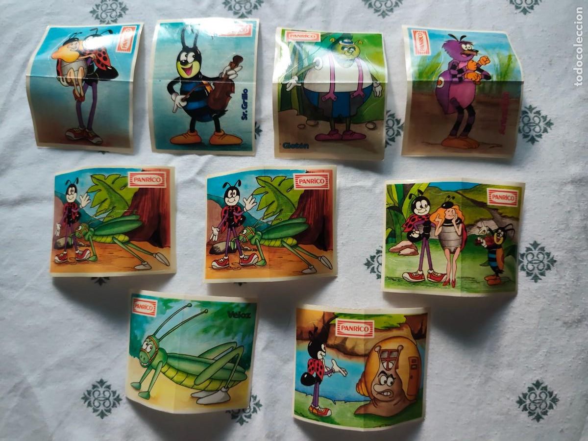 Coleccionismo cromos antiguos: 9 CROMOS troquelados PANRICO Ferdy la hormiga SIN PEGAR