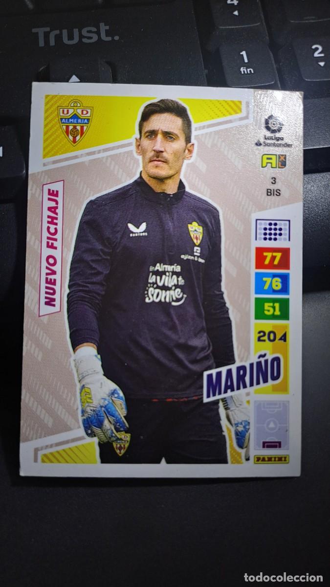 Coleccionismo cromos antiguos: ADRENALYN XL MARI&Ntilde;O 3 BIS NUEVO FICHAJE ALMERIA CROMO LIGA 2022 2023 22 23 PANINI