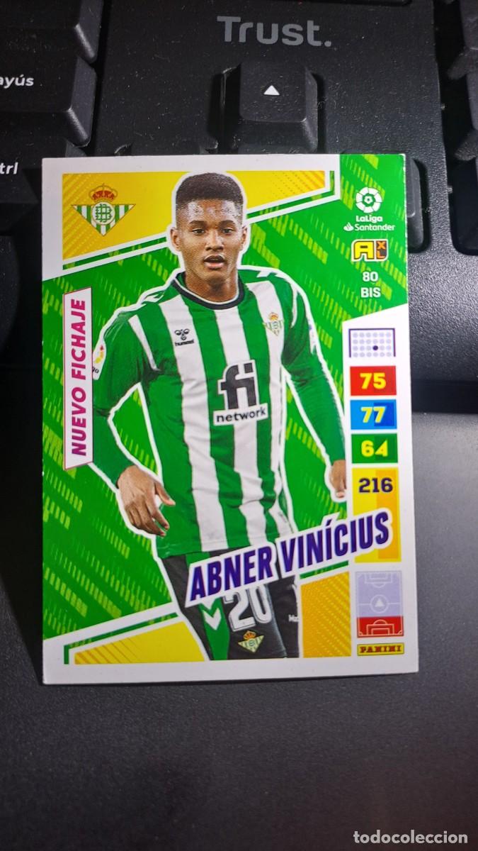 Coleccionismo cromos antiguos: ADRENALYN XL ABNER VINICIUS 80 BIS NUEVO FICHAJE BETIS CROMO LIGA 2022 2023 22 23 PANINI