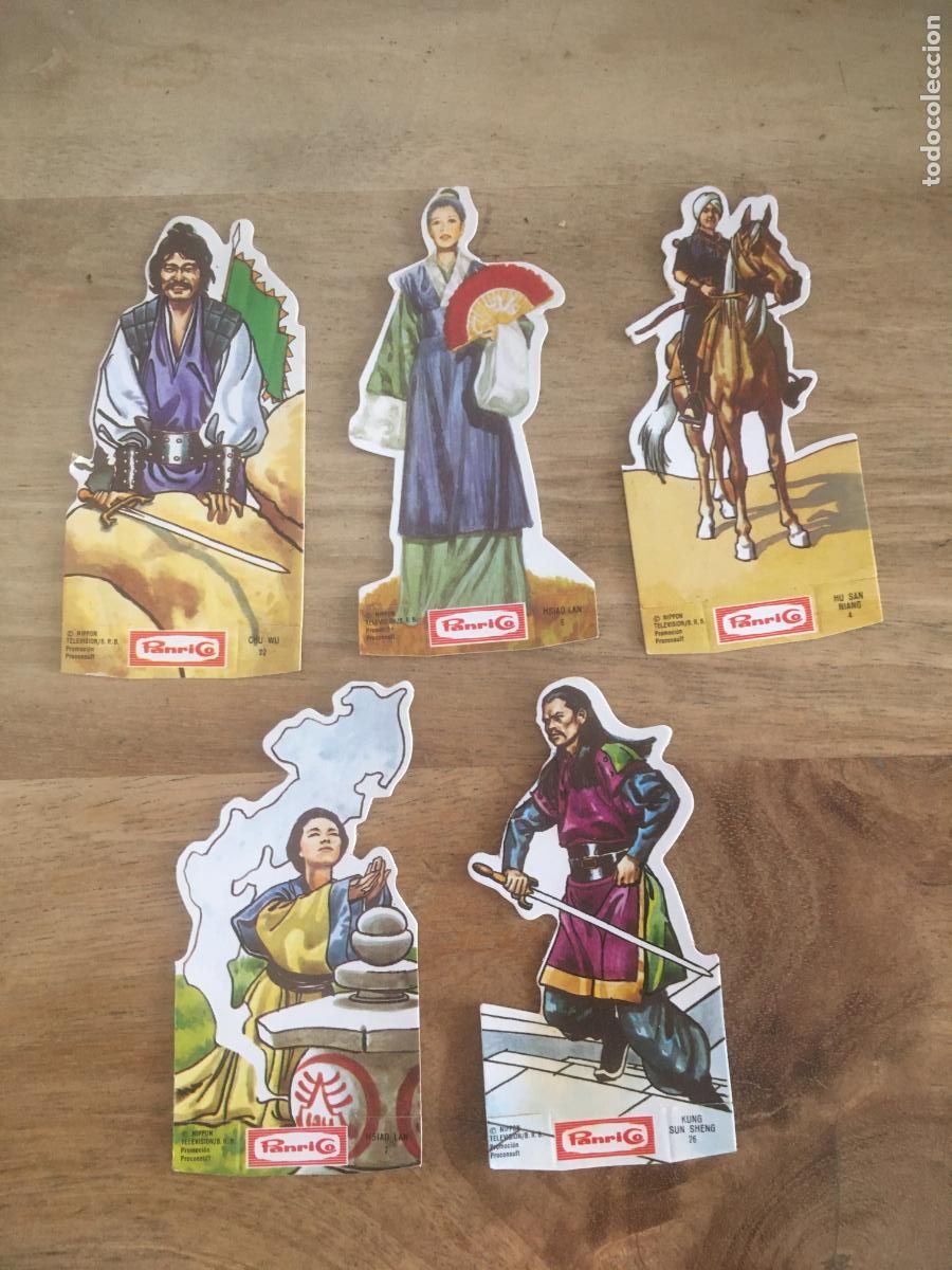 Coleccionismo cromos antiguos: la frontera azul panrico lote 5 cromos nunca pegados