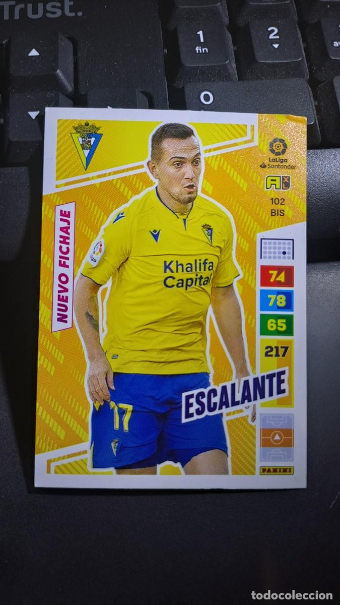 Coleccionismo cromos antiguos: ADRENALYN XL ESCALANTE 102 BIS NUEVO FICHAJE CADIZ CROMO LIGA 2022 2023 22 23 PANINI