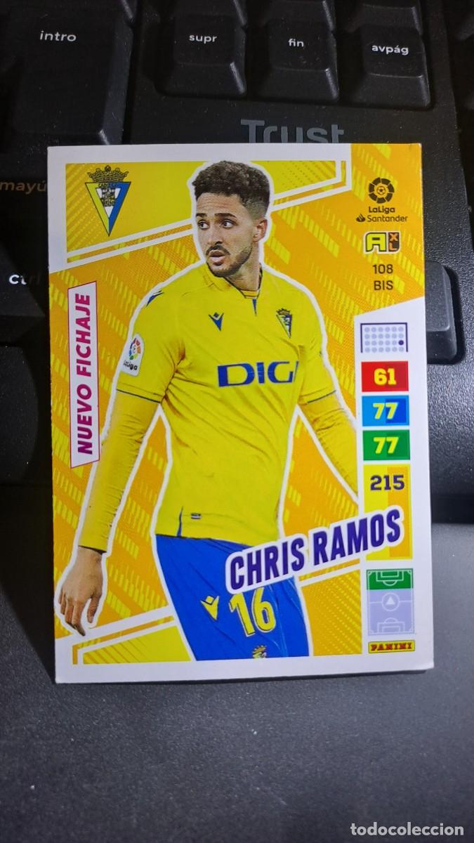 Coleccionismo cromos antiguos: ADRENALYN XL CHRIS RAMOS 108 BIS NUEVO FICHAJE CADIZ CROMO LIGA 2022 2023 22 23 PANINI