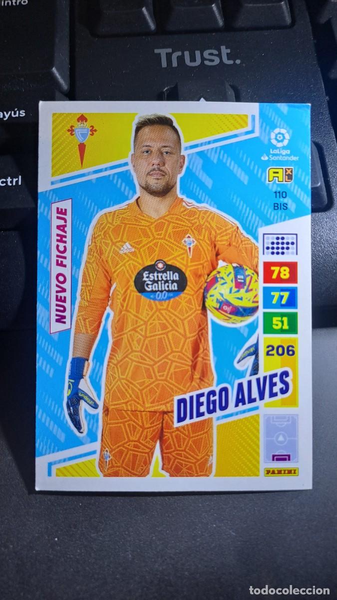 Coleccionismo cromos antiguos: ADRENALYN XL DIEGO ALVES 110 BIS NUEVO FICHAJE CELTA DE VIGO CROMO LIGA 2022 2023 22 23 PANINI