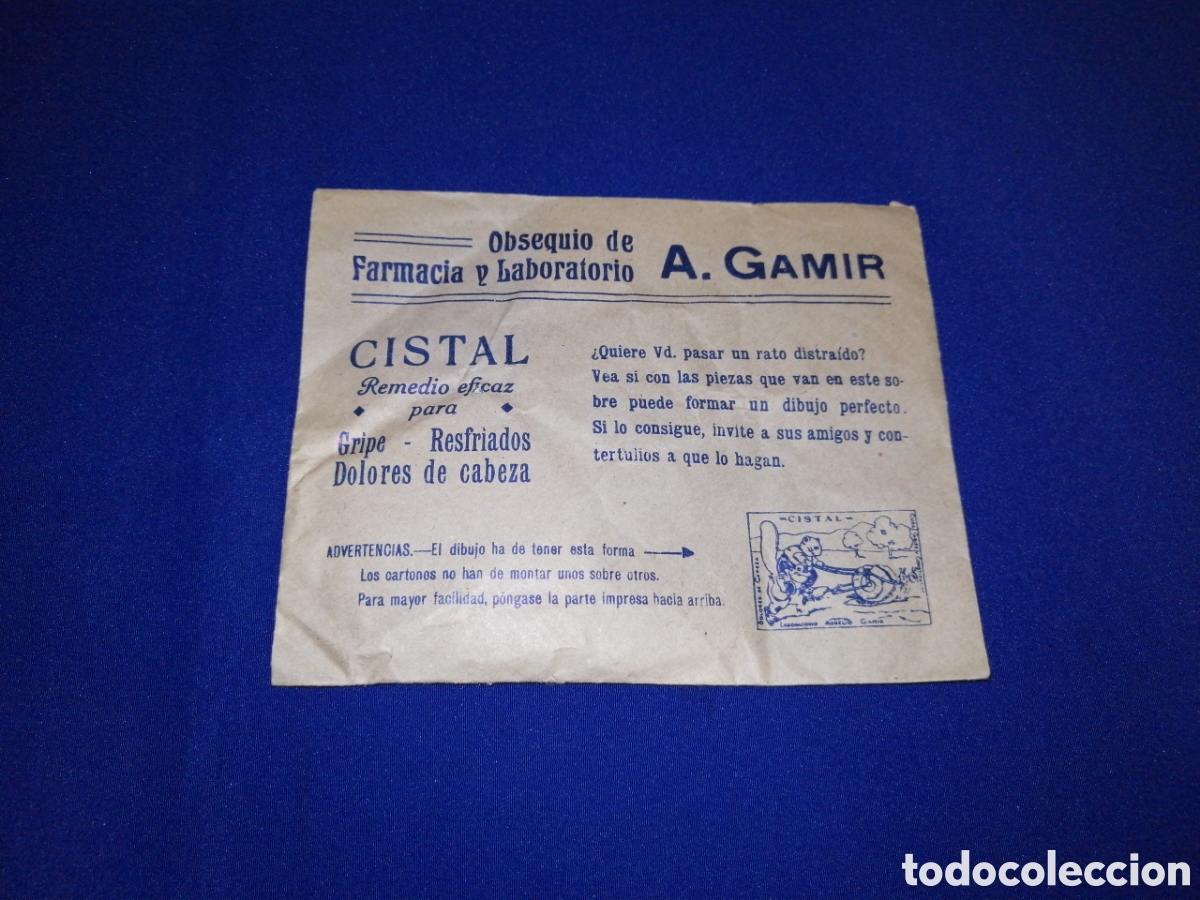 Collezionismo Figurine antiche: OBSEQUIO DE FARMACIA Y LABORATORIO A. GAMIR (VALENCIA) SOBRE SORPRESA SIN ABRIR CONTIENE REGALO