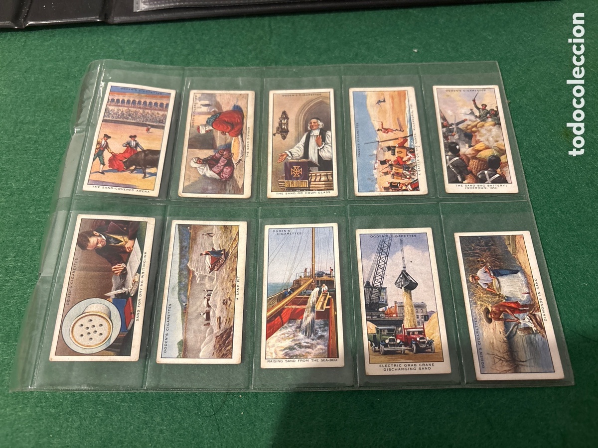 Collezionismo Figurine antiche: Antiguos cromos, The Story of Sand, cigarrillos tabaco Ogden&rsquo;s (A17)