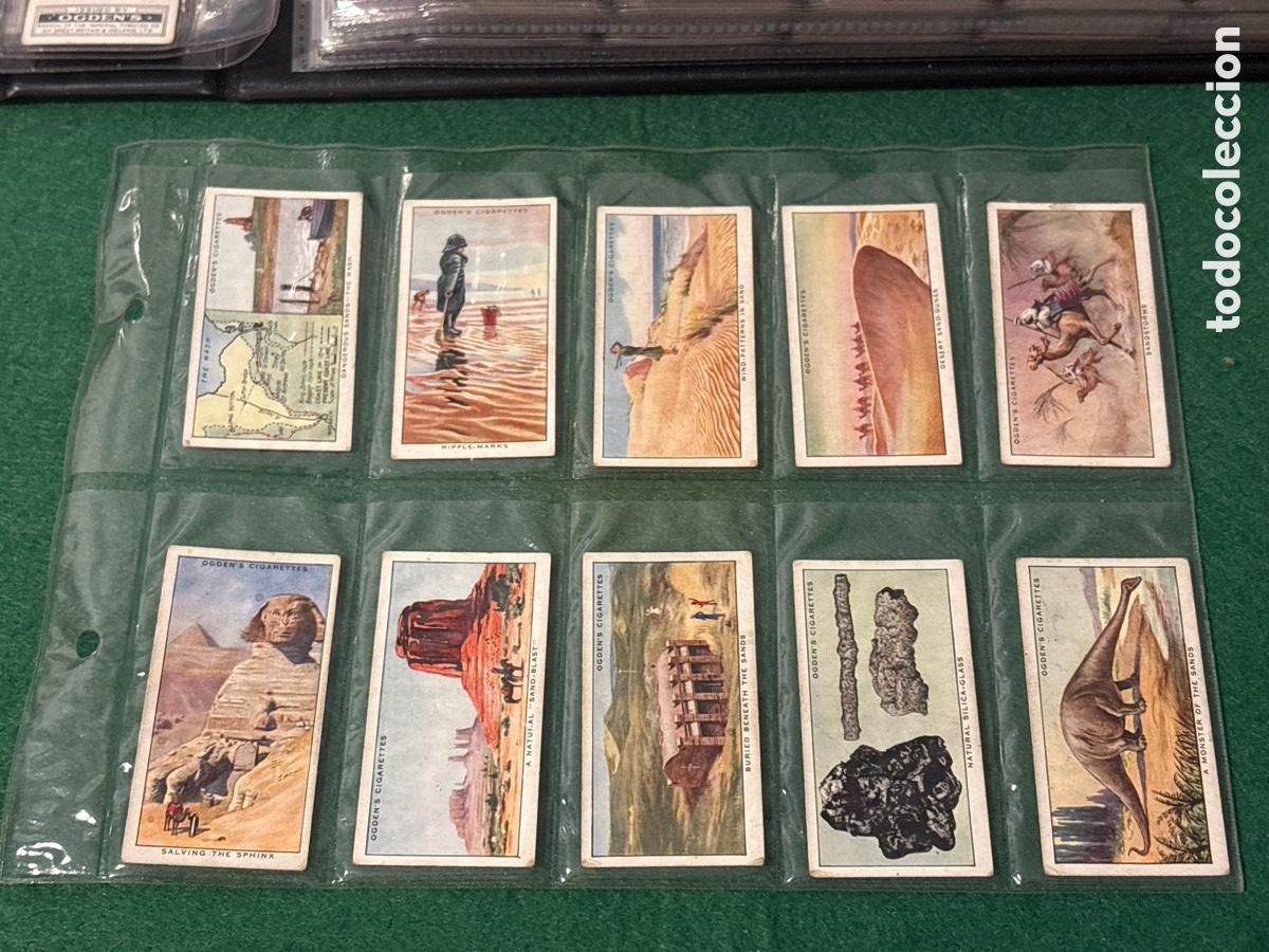 Collezionismo Figurine antiche: Antiguos cromos, The Story of Sand, cigarrillos tabaco Ogden&rsquo;s (A17)