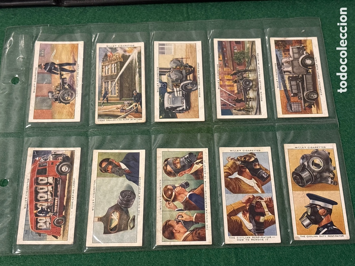 Collectable Antique Stickers: Antiguos cromos, Air Raid Precautions, cigarrillos tabaco Wills (A17)