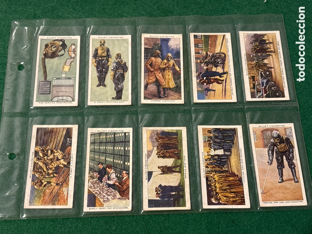 Collectable Antique Stickers: Antiguos cromos, Air Raid Precautions, cigarrillos tabaco Wills (A17)
