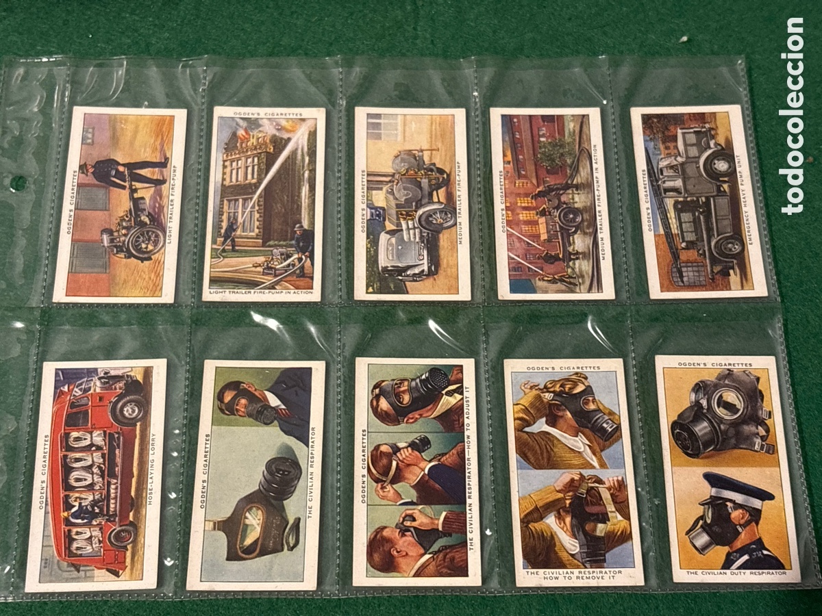 Collectable Antique Stickers: Antiguos cromos, Air Raid Precautions, cigarrillos tabaco Ogden&rsquo;s (A17)