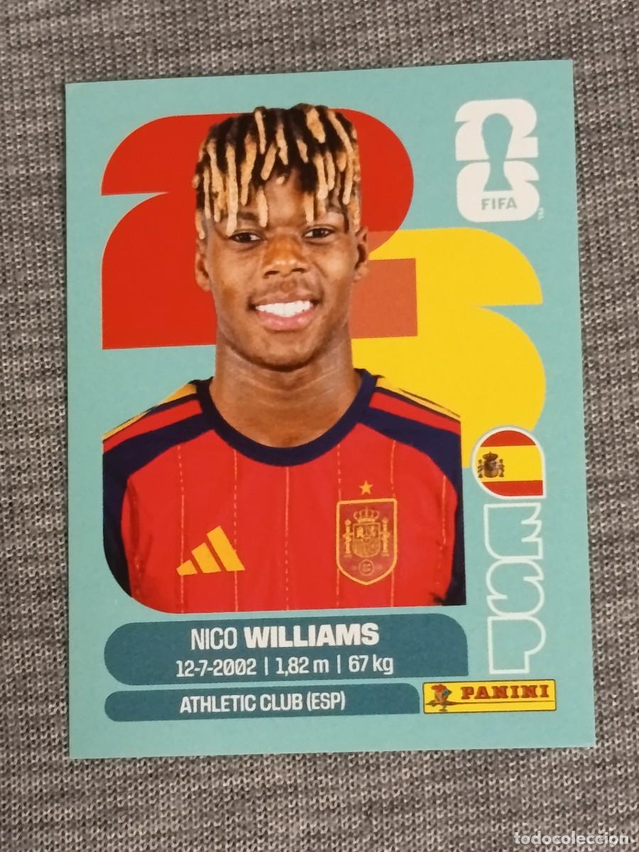 Coleccionismo cromos antiguos: NICO WILLIAMS ESP 17 STICKER MUNDIAL 2026 PANINI FIFA WORLD CUP NUEVO