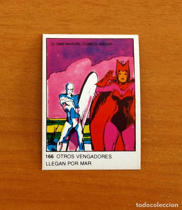 Coleccionismo cromos antiguos: Superh&eacute;roes - N&ordm; 166 Vengadores - Marvel 1980 Comics Group - Chocolates Terrabusi - Nunca pegado