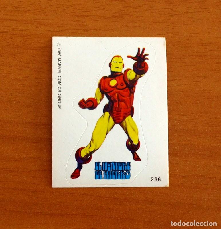 Coleccionismo cromos antiguos: Superh&eacute;roes - N&ordm; 236, El Hombre de Hierro - Marvel Comics 1980 - Chocolates Terrabusi - Nunca pegado