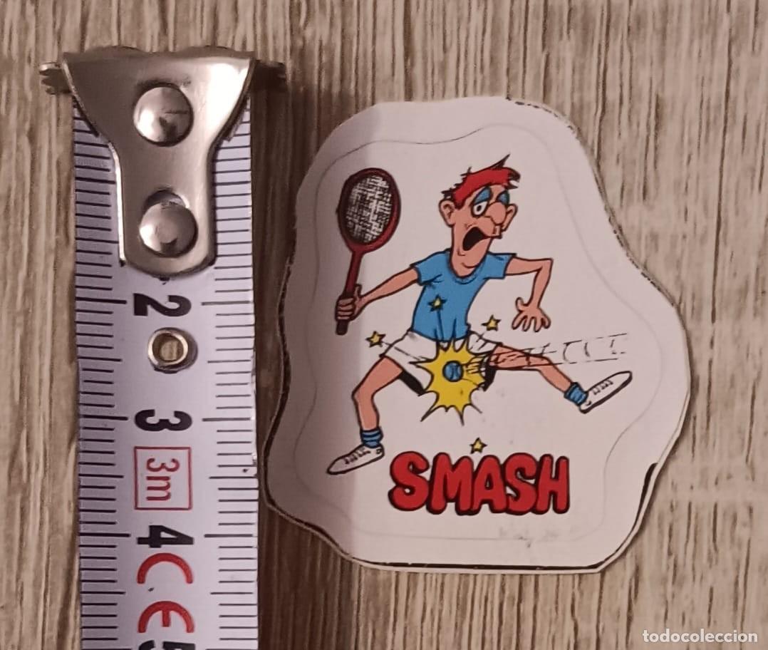 Coleccionismo cromos antiguos: PEGATINA HUMOR TENIS TENISTA SMASH A&Ntilde;OS 80/90