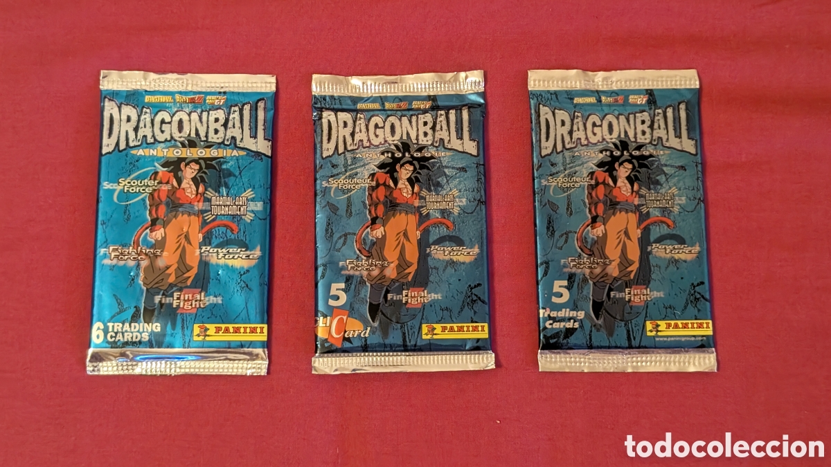 Coleccionismo cromos antiguos: Joya de coleccionista sobres cromos sin abrir Dragon Ball CliCard. ANTOLOGIE. Panini. Muy Raros