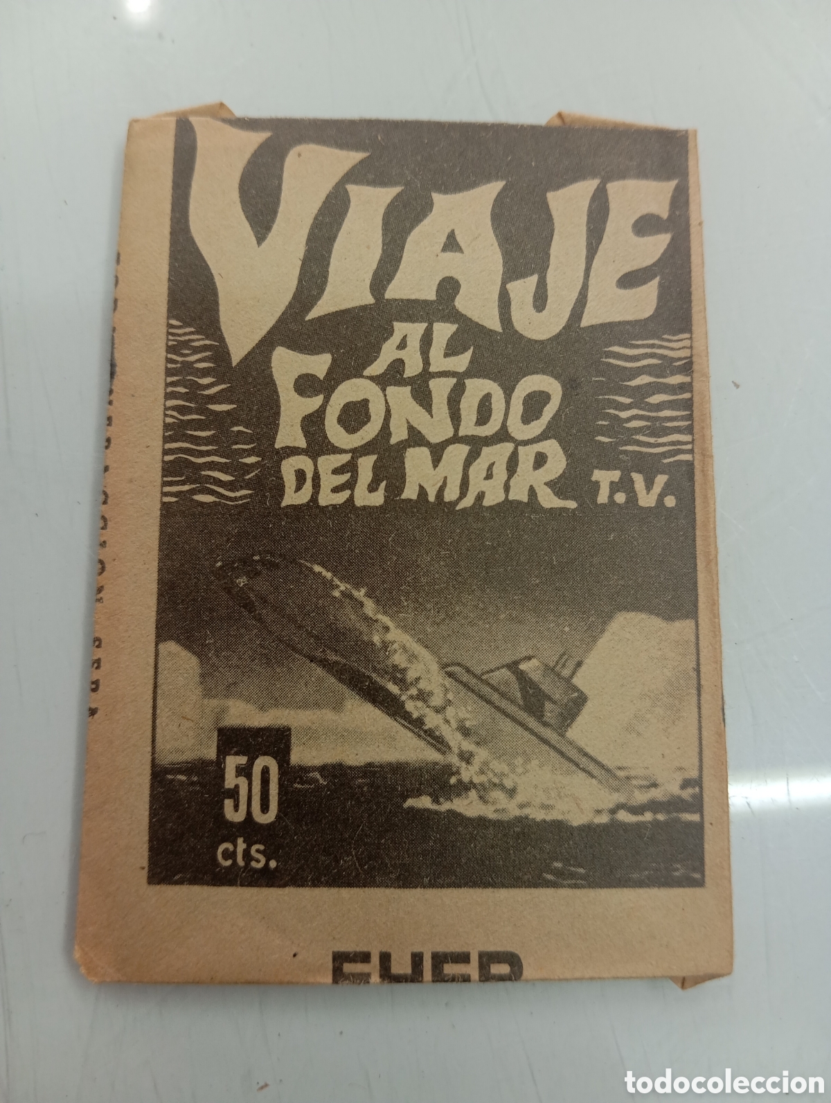 Coleccionismo cromos antiguos: VIAJE AL FONDO DEL MAR T.V. SOBRE DE CROMOS SIN ABRIR - FHER ALBUM ORIGINAL