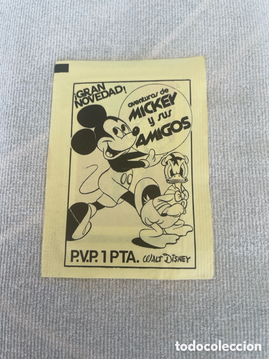 Coleccionismo cromos antiguos: Sobre de cromos sin abrir MICKEY Y SUS AMIGOS