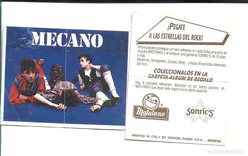 Coleccionismo cromos antiguos: MATUTANO - PEGATE A LAS ESTRELLAS DEL ROCK