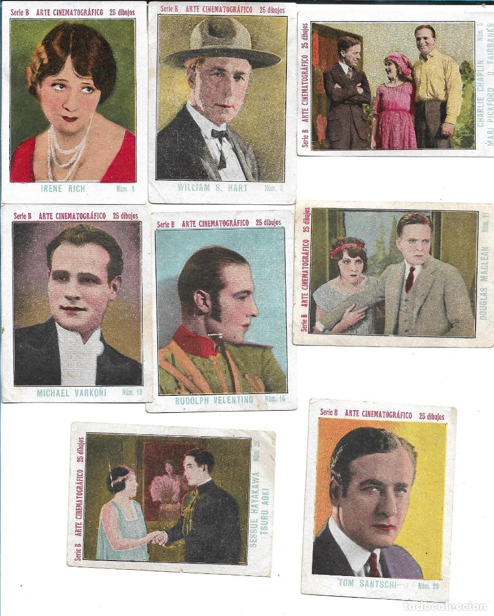 Collectable Antique Stickers: ARTE CINEMATOGRAFICO - OCHO CROMOS DIFERENTES