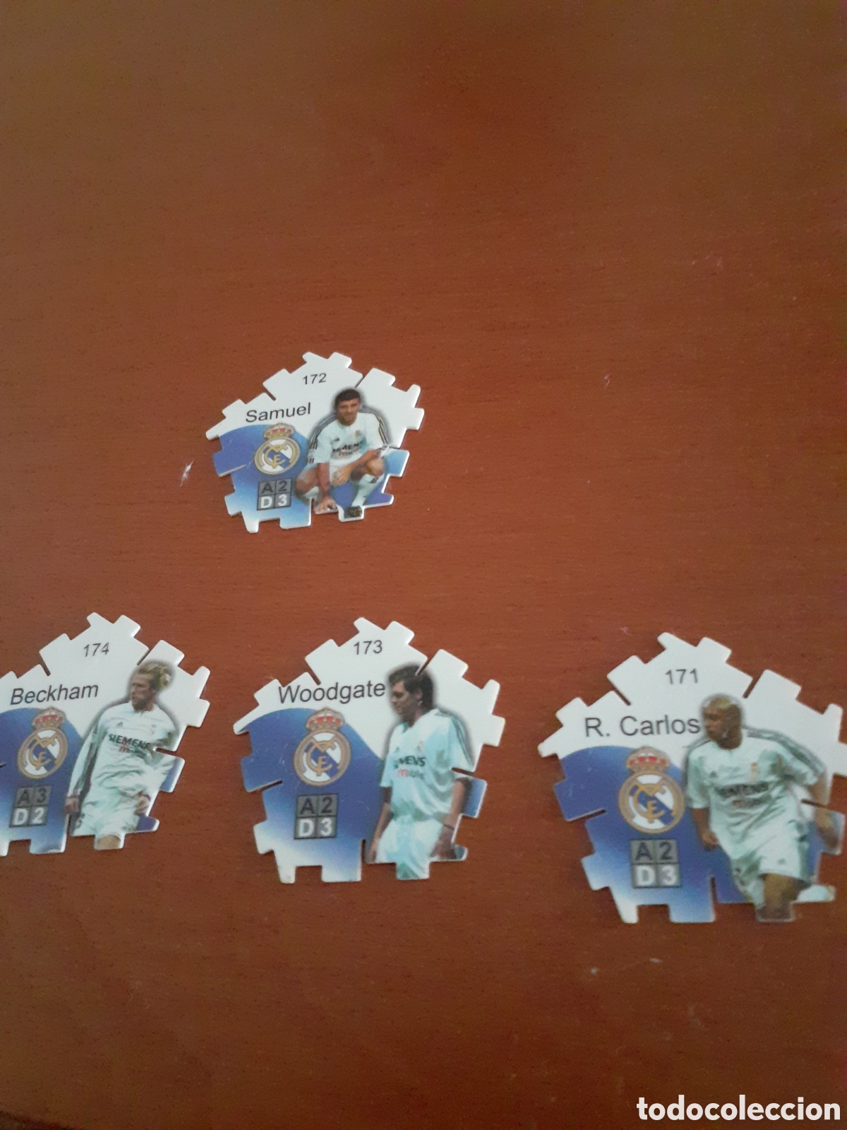 Coleccionismo cromos antiguos: TAZOS GREFUSA FUTBOL R.MADRID 2004 2005 PERFECTOS