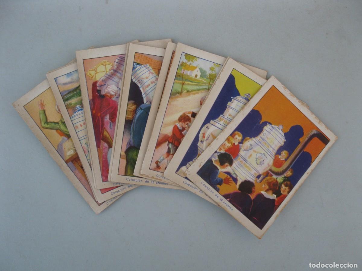 Coleccionismo cromos antiguos: LA ESTUFA DE PORCELANA - 12 CROMOS - SERIE COMPLETA - GALLETAS Y CHOCOLATES SOLSONA.