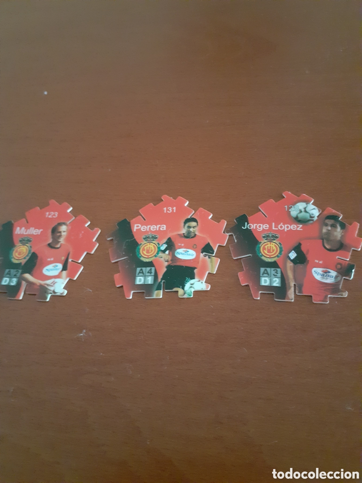 Coleccionismo cromos antiguos: TAZOS GREFUSA FUTBOL MALLORCA 2004 2005 PERFECTOS