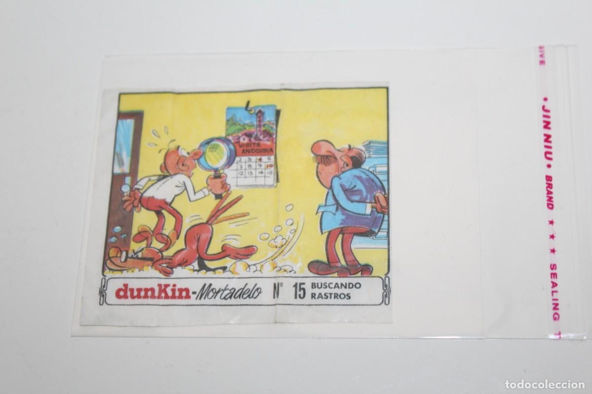 Coleccionismo cromos antiguos: CROMO CHICLE - DUNKIN MORTADELO - BUSCANDO RASTROS N&ordm;15