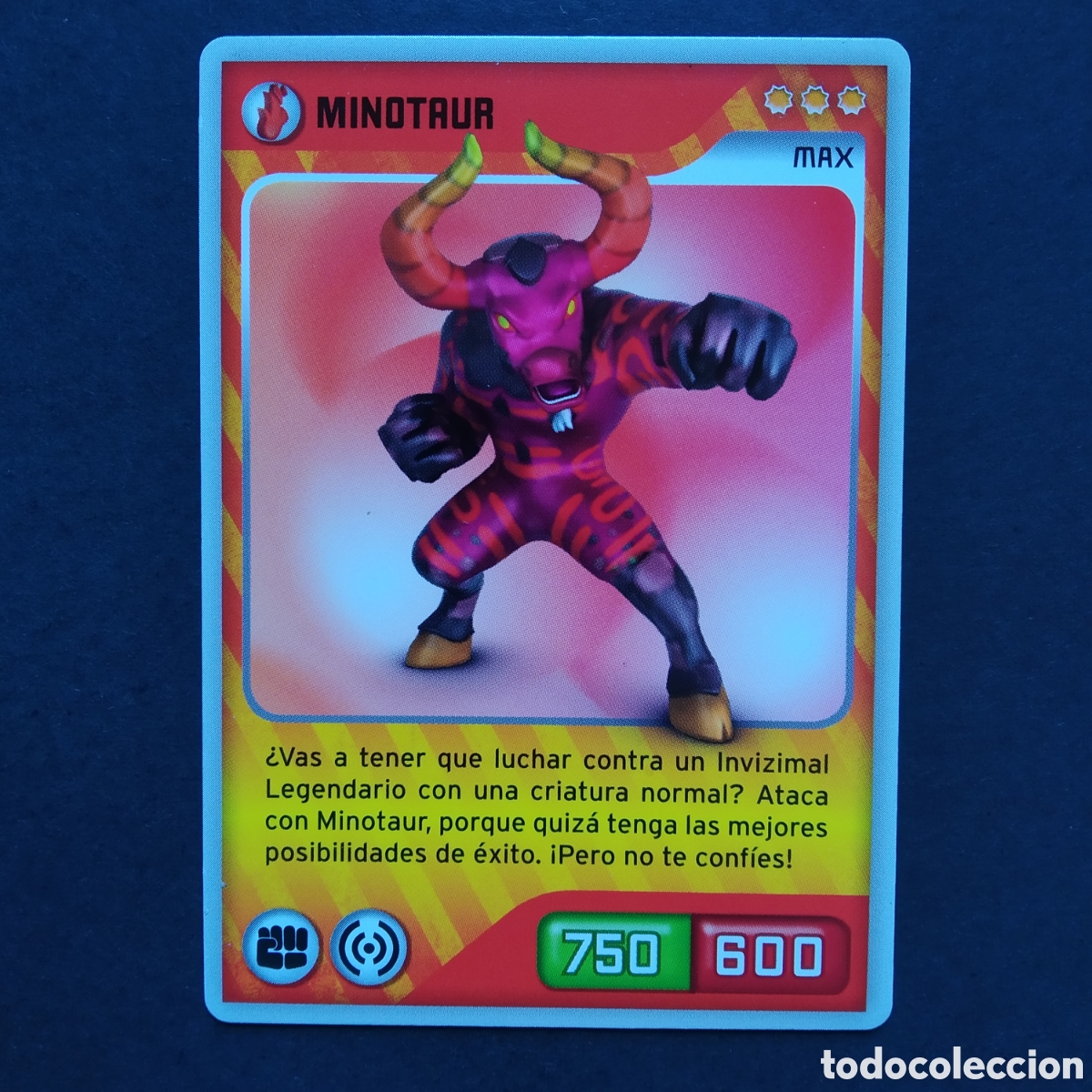 Coleccionismo cromos antiguos: CROMO - N&ordm; 018 - MINOTAUR - INVIZIMALS, DESAFIOS OCULTOS - PANINI - A&Ntilde;O 2013