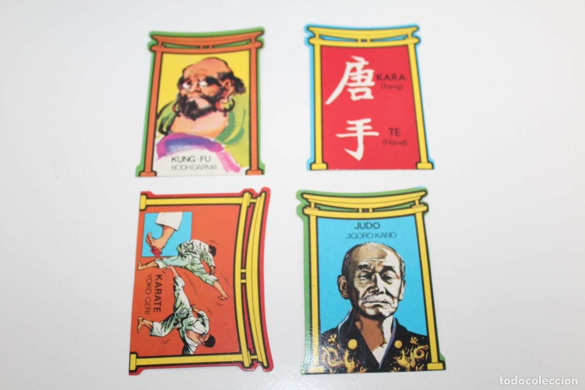Coleccionismo cromos antiguos: 4 CROMOS DUNKIN LAS ARTES MARCIALES - A&Ntilde;OS 70 - N&ordm; 33-57-63-74
