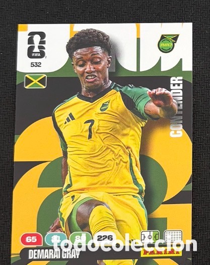 Coleccionismo cromos antiguos: 532 GRAY JAMAICA FIFA WORLD CUP MUNDIAL 2026