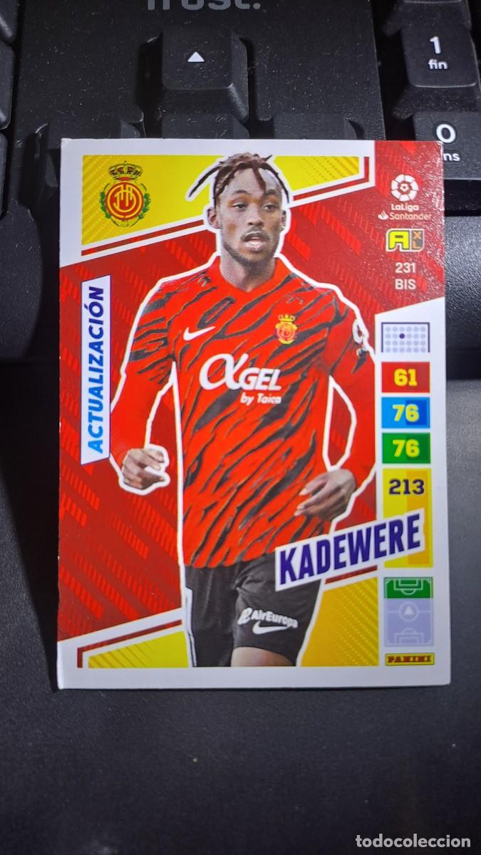 Coleccionismo cromos antiguos: ADRENALYN XL KADEWERE 231 BIS ACTUALIZACION MALLORCA CROMO LIGA 2022 2023 22 23 PANINI