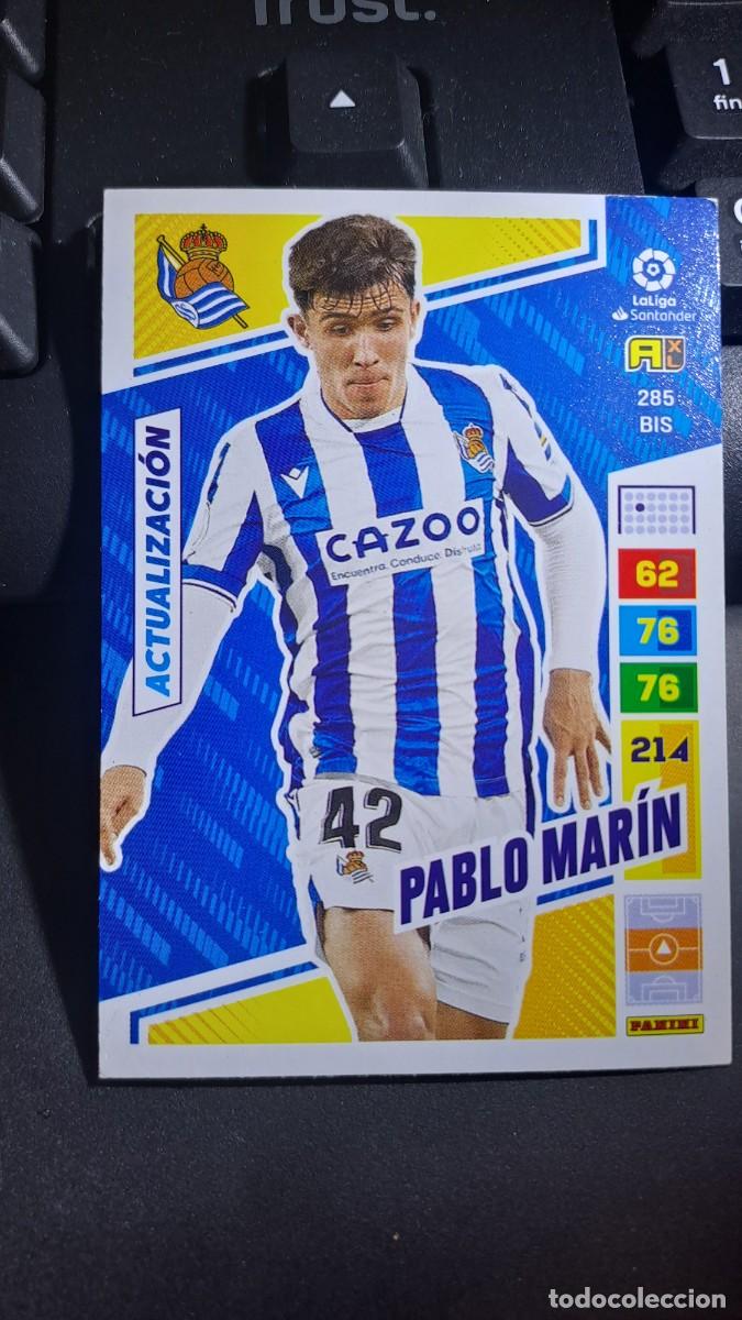 Coleccionismo cromos antiguos: ADRENALYN XL PABLO MARIN 285 BIS ACTUALIZACION REAL SOCIEDAD CROMO LIGA 2022 2023 22 23 PANINI
