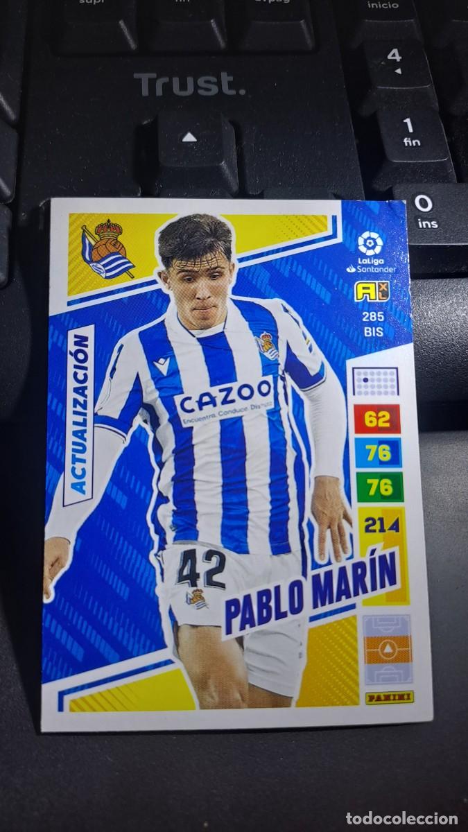 Coleccionismo cromos antiguos: ADRENALYN XL PABLO MARIN 285 BIS ACTUALIZACION REAL SOCIEDAD CROMO LIGA 2022 2023 22 23 PANINI
