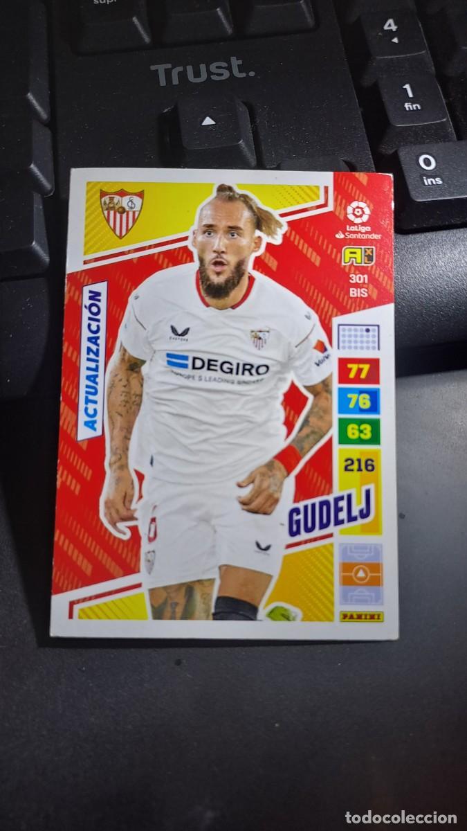 Coleccionismo cromos antiguos: ADRENALYN XL GUDELJ 301 BIS ACTUALIZACION SEVILLA CROMO LIGA 2022 2023 22 23 PANINI