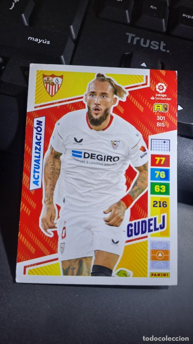 Coleccionismo cromos antiguos: ADRENALYN XL GUDELJ 301 BIS ACTUALIZACION SEVILLA CROMO LIGA 2022 2023 22 23 PANINI